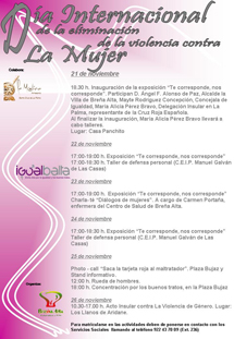 DIA INTERNACIONAL DE LA ELIMINACI�N DE LA VIOLENCIA CONTRA LA MUJER