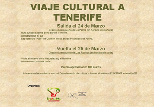 VIAJE CULTURAL A TENERIFE